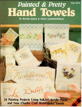 Painted & Pretty Hand Towels - Brenda Jansen - OOP